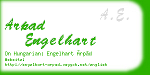 arpad engelhart business card